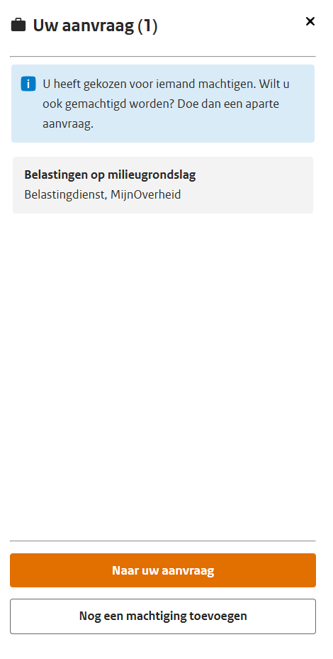 DigiD Machtigen – Naar uw aanvraag